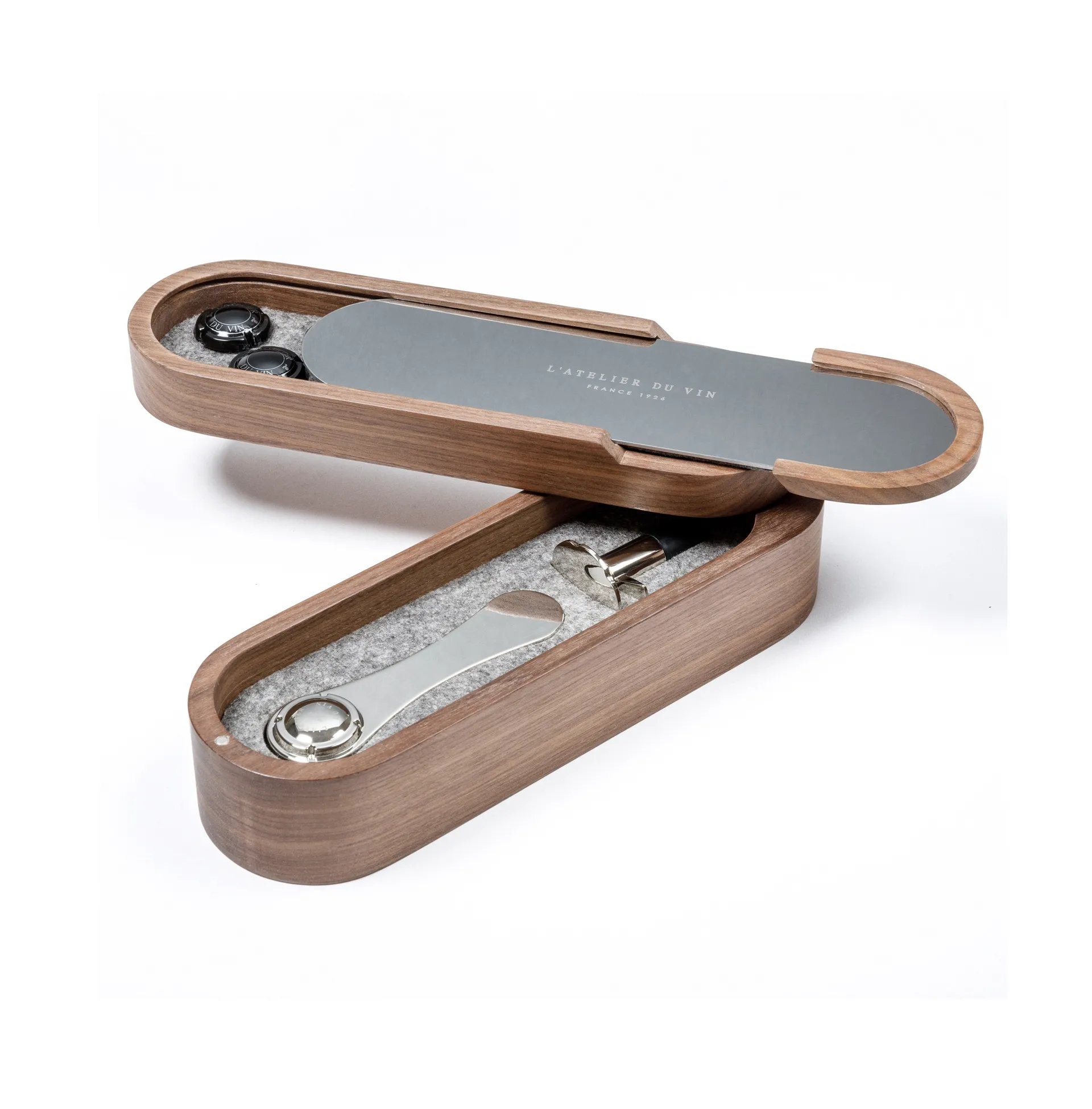 L'Atelier Sparkling champagnesæt, Valnød L'Atelier du Vin