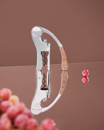 Oeno Motion proptrækker - Valnød-chrome - L'Atelier du Vin