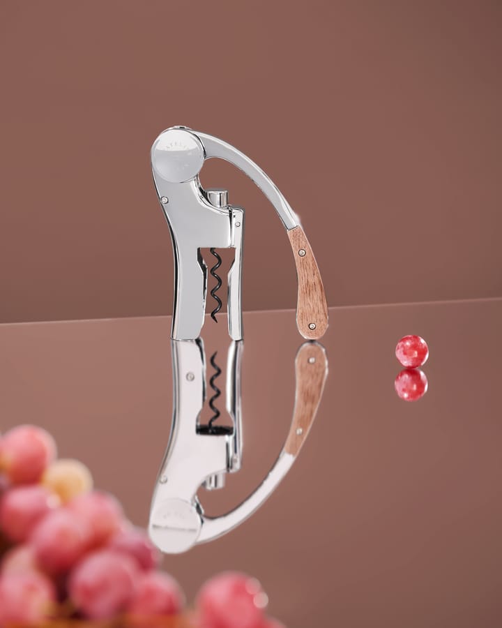 Oeno Motion proptrækker, Valnød-chrome L'Atelier du Vin