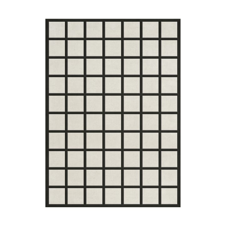 Avenue Checked Bone uldtæppe - Bone White, 200x300 cm - Layered