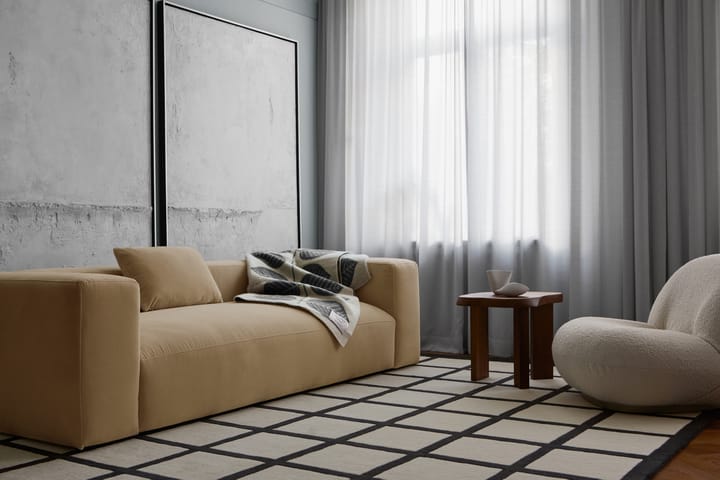 Avenue Checked Bone uldtæppe, White 300x400 cm Layered