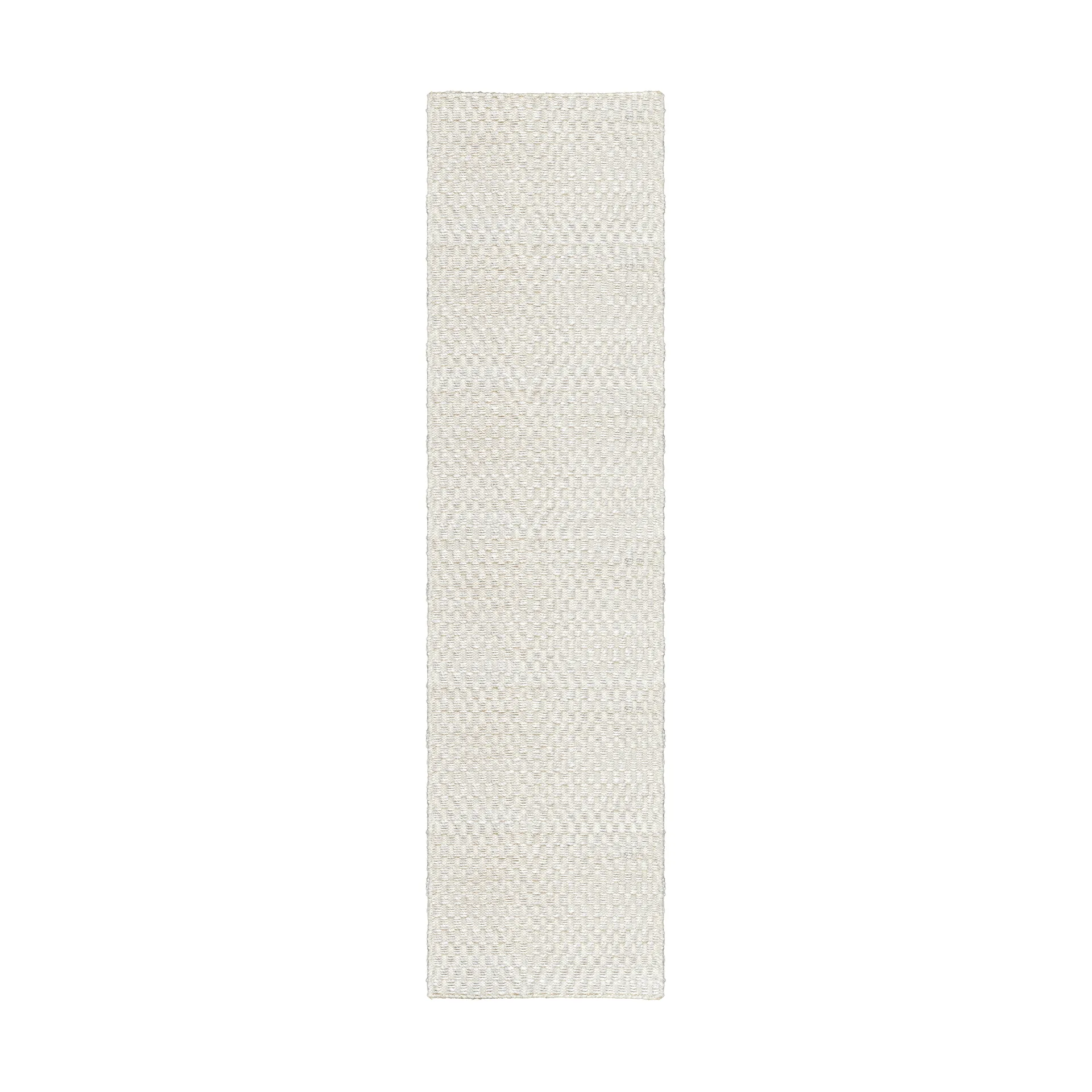 Barley jutemåtte, Bone white, 75x240 cm Layered