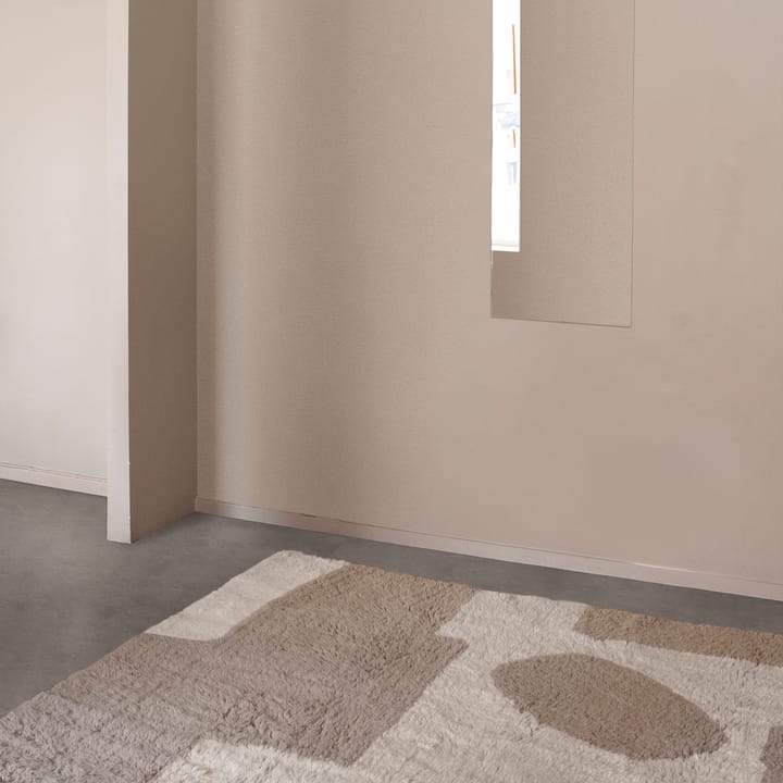 Bird in Space tæppe 180x270 cm, Hvid/Brun/Beige Layered