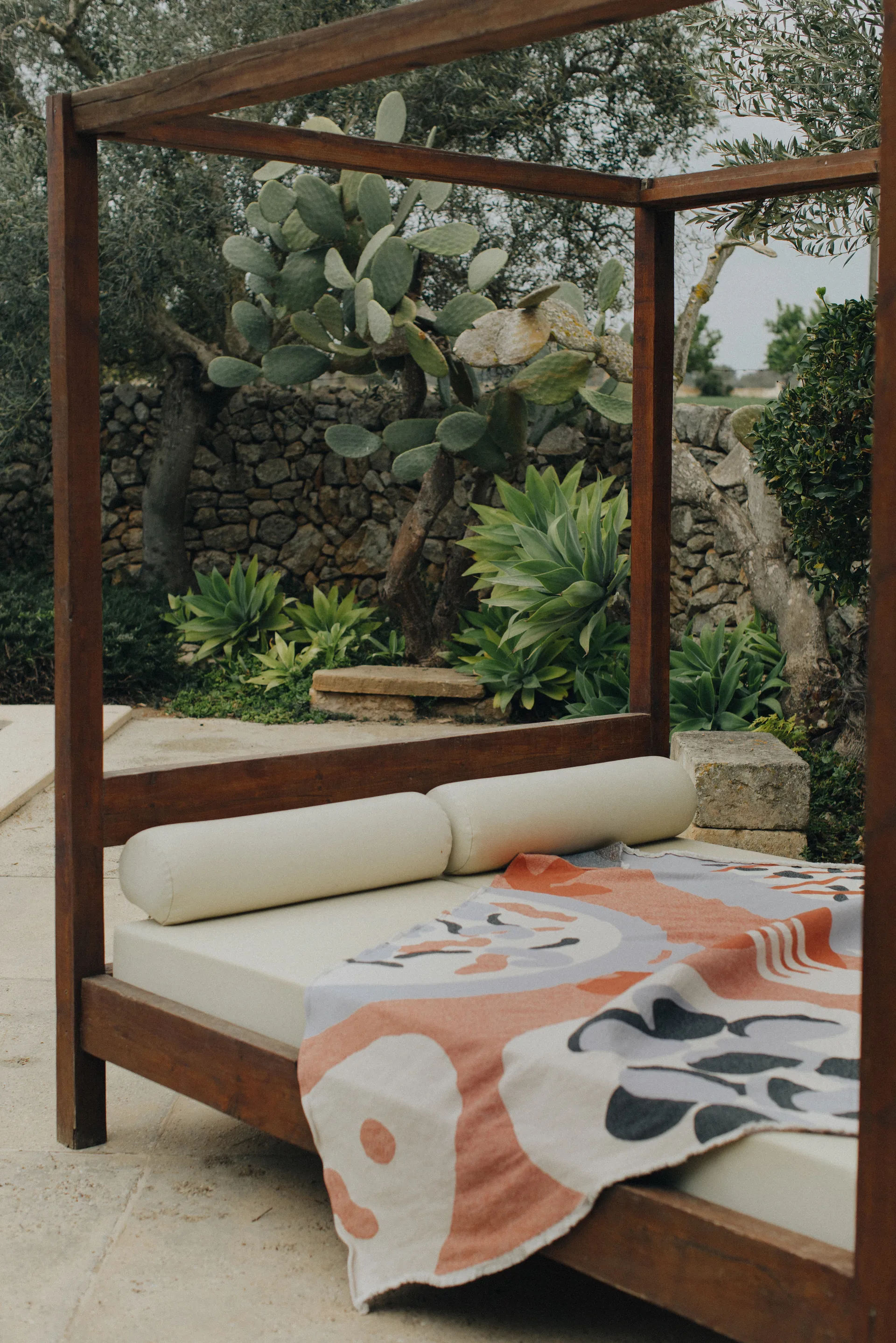 Boqueron bomuldstæppe 130x220 cm, Rød Layered