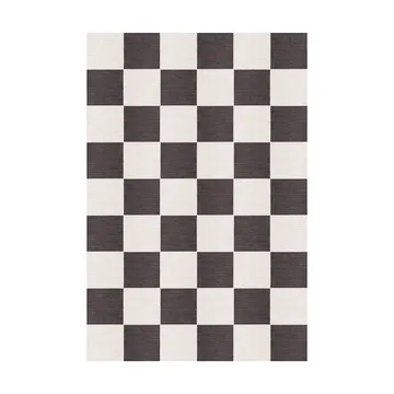 Chess uldtæppe - Black and white, 200x300 cm - Layered
