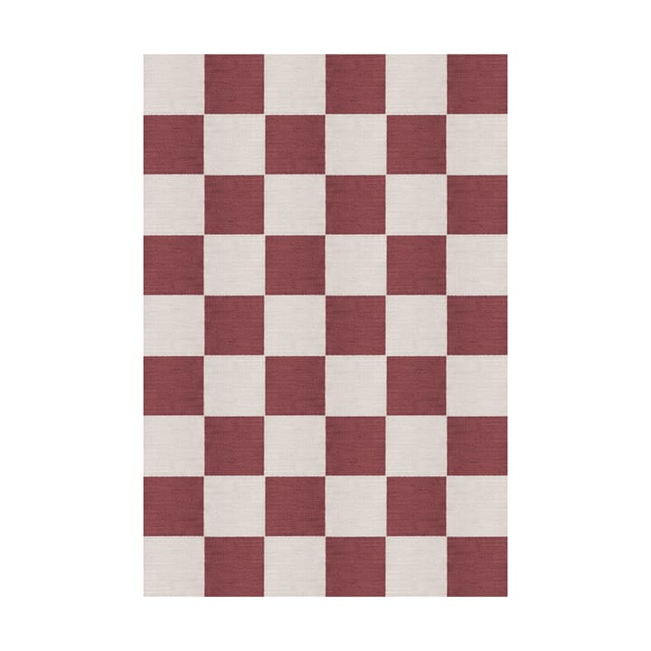 Chess uldtæppe - Burgundy, 140x200 cm - Layered