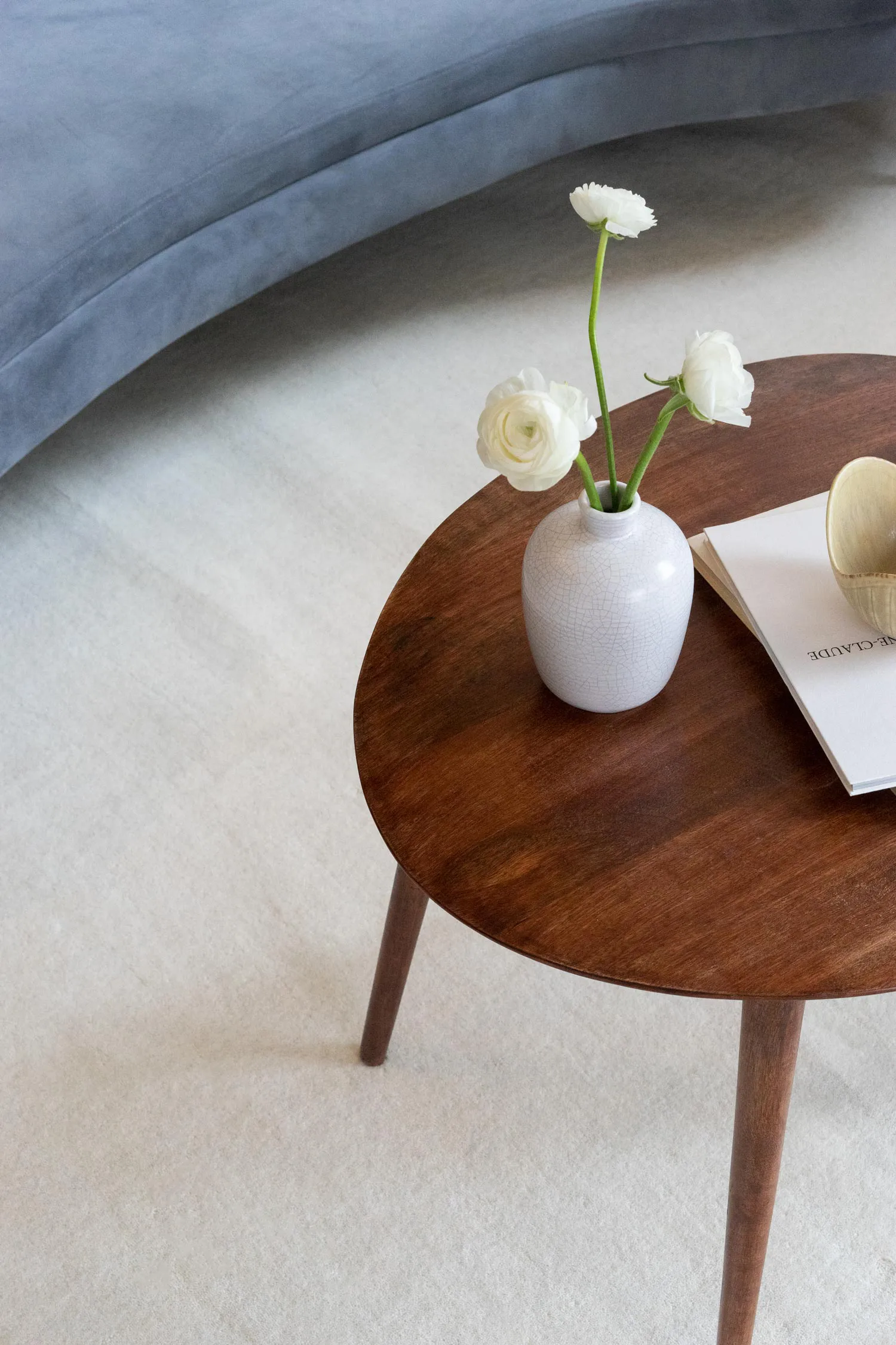 Classic solid uldtæppe 180x270 cm, Bone white Layered