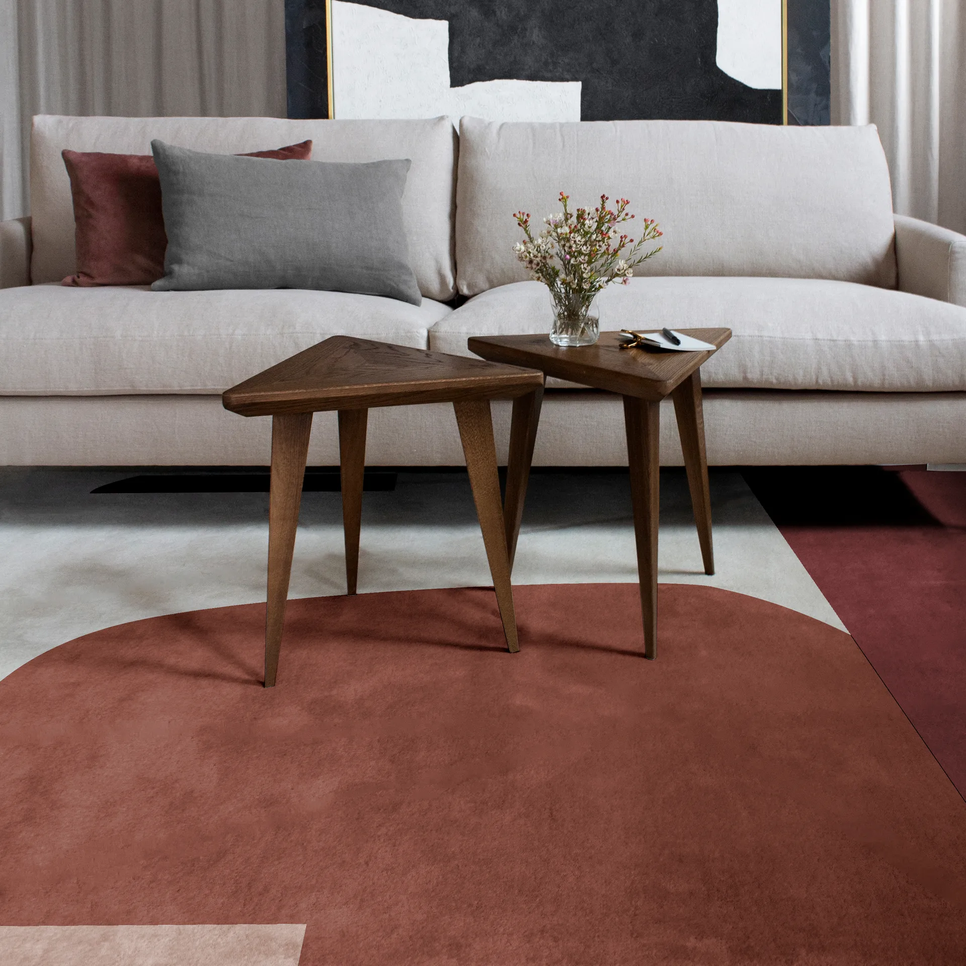 Cloudberry uldtæppe, 180x270 cm Layered