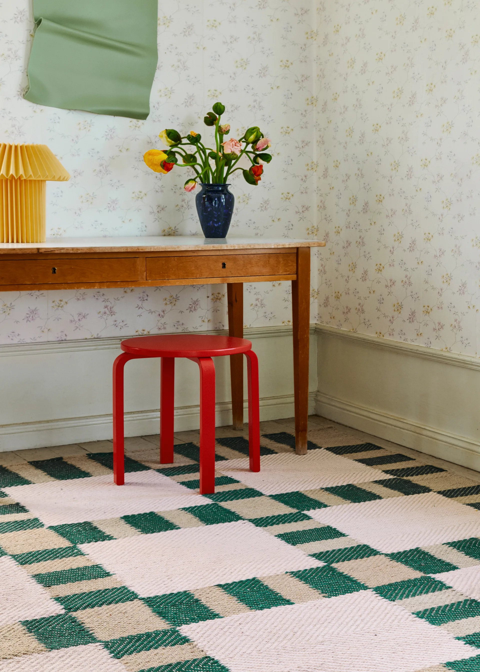 Evelina Kroon jutetæppe 200x300 cm, Korean chives Layered