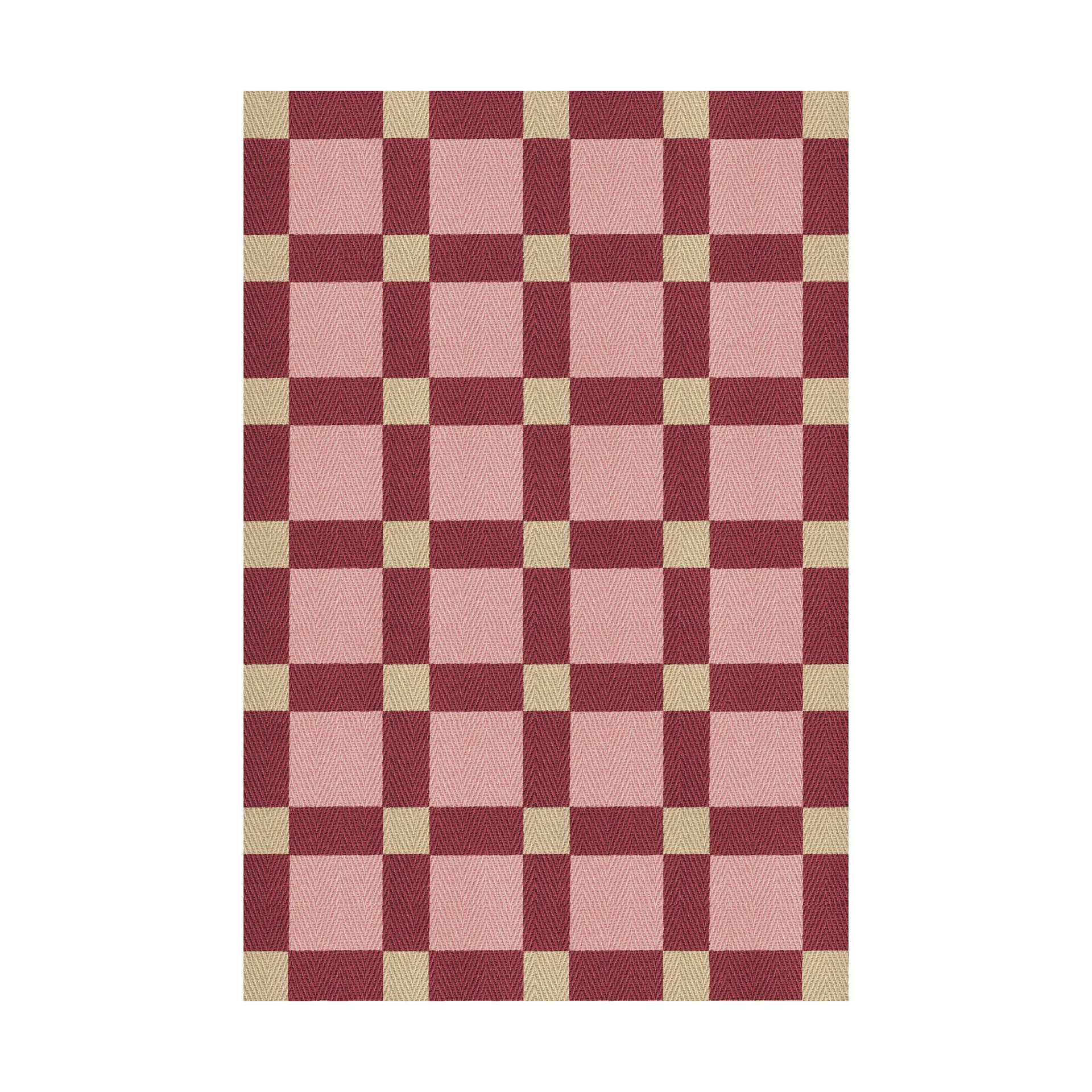 Evelina Kroon jutetæppe 250x350 cm, Plum punsch Layered