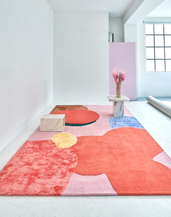 Flower Field uldtæppe 200x300 cm, Pink Layered