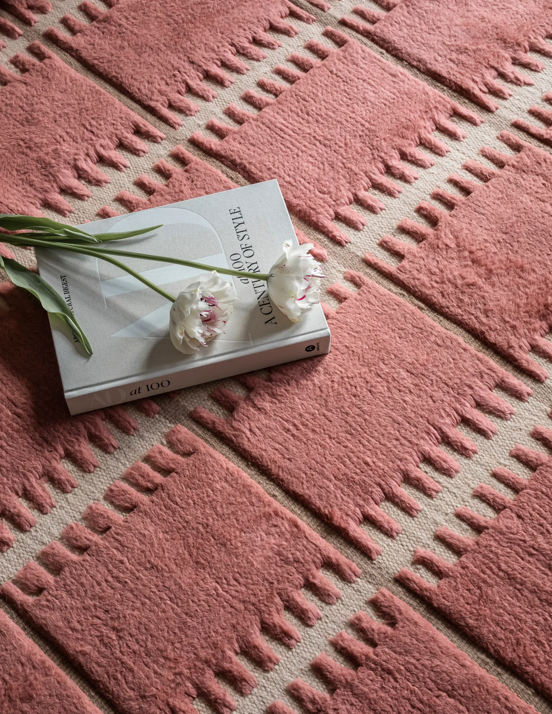 Lilly uldtæppe, Claret red, 250x350 cm Layered