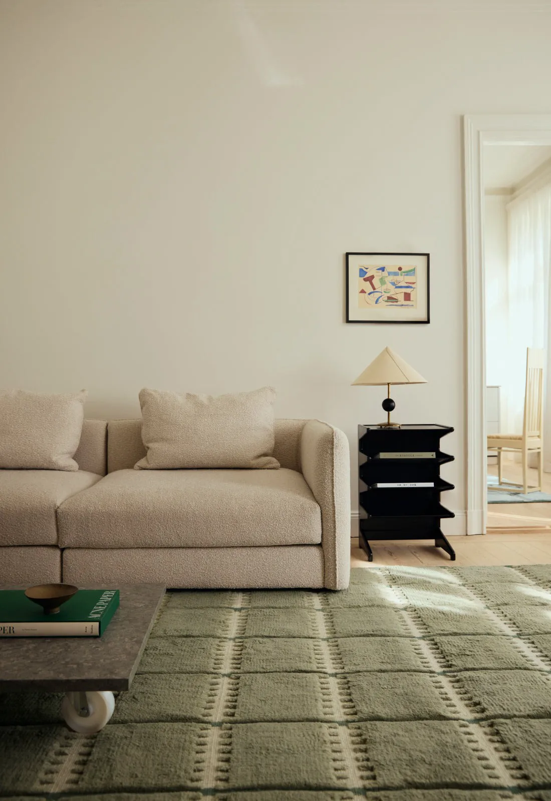 Lilly uldtæppe, Green, 180x270 cm Layered