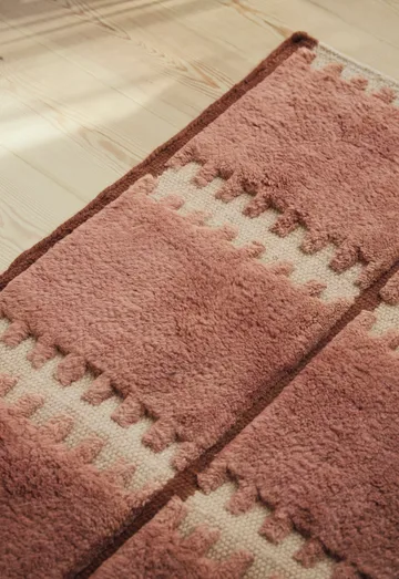 Lilly uldtæppe - Rust, 180x270 cm - Layered