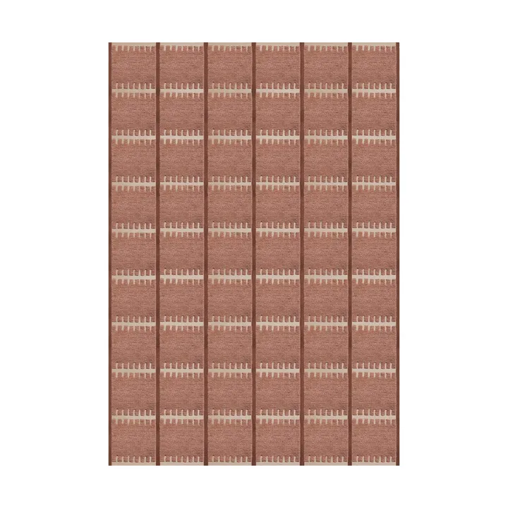 Lilly uldtæppe - Rust, 250x350 cm - Layered