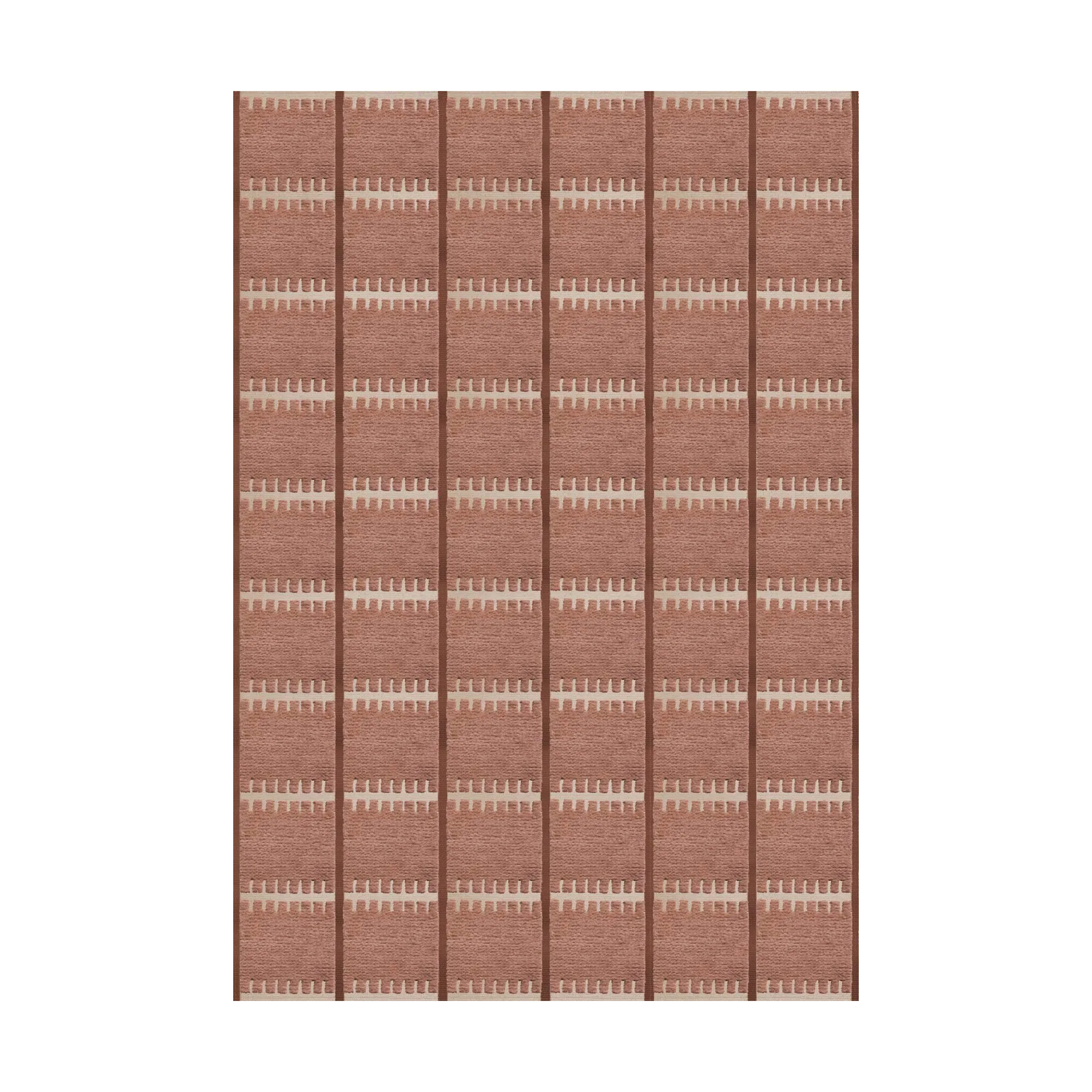 Lilly uldtæppe, Rust, 300x400 cm Layered