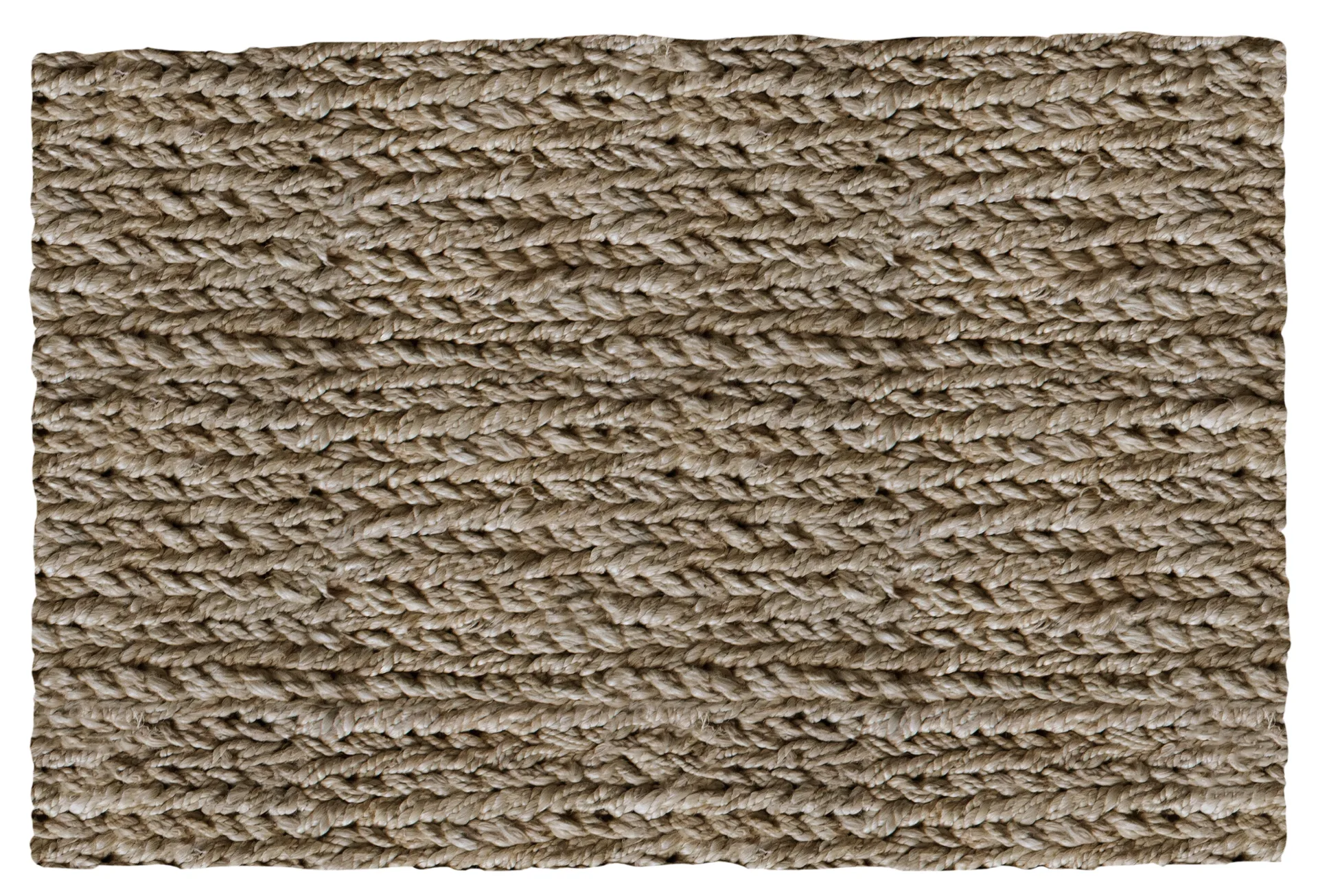 Lotta Agaton Chunky Hemp dørmåtte, Natural, 60x90 cm Layered