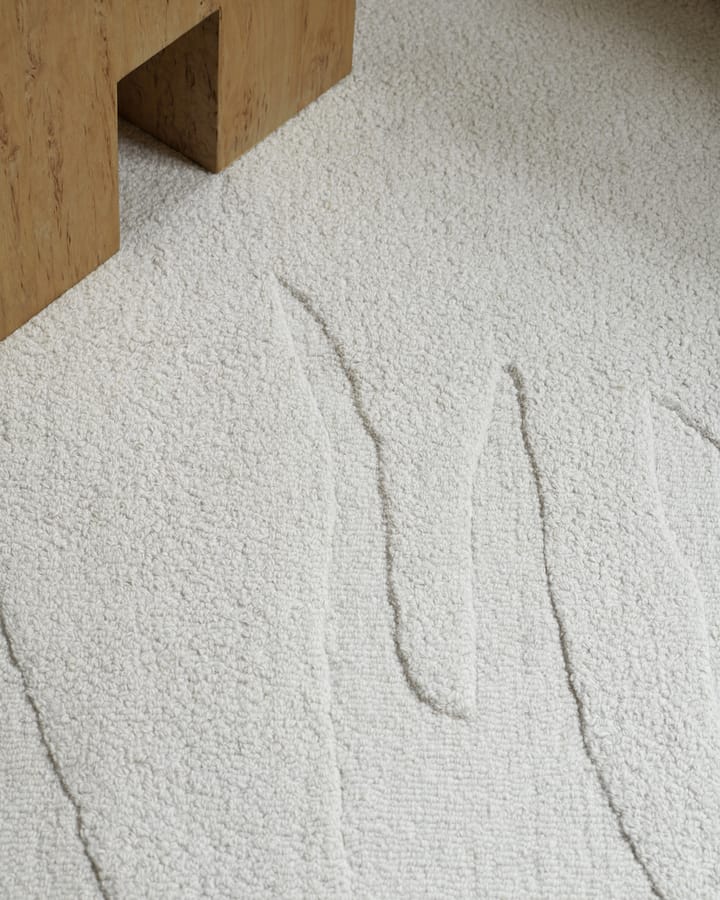 Nami uldtæppe - Bone White, 180x270 cm - Layered
