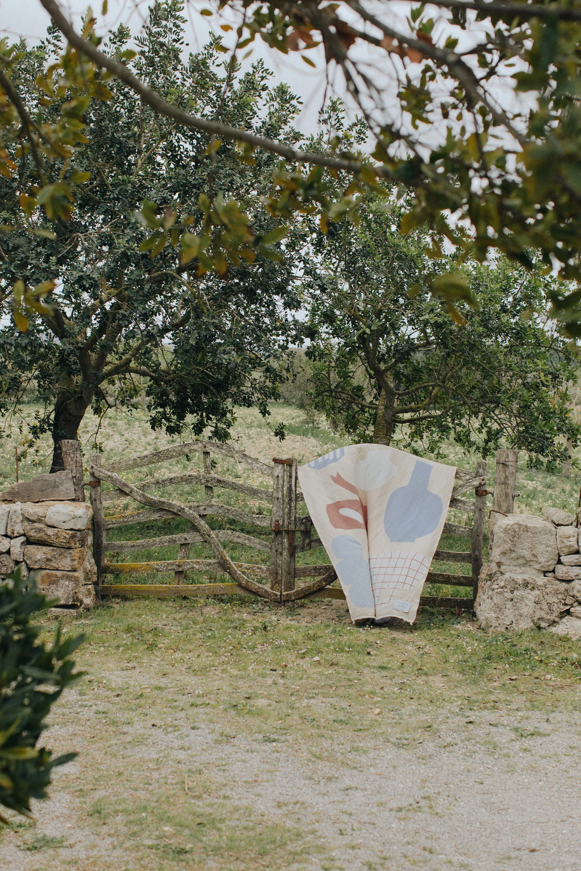 Picnic bomuldstæppe 130x220 cm, Beige Layered
