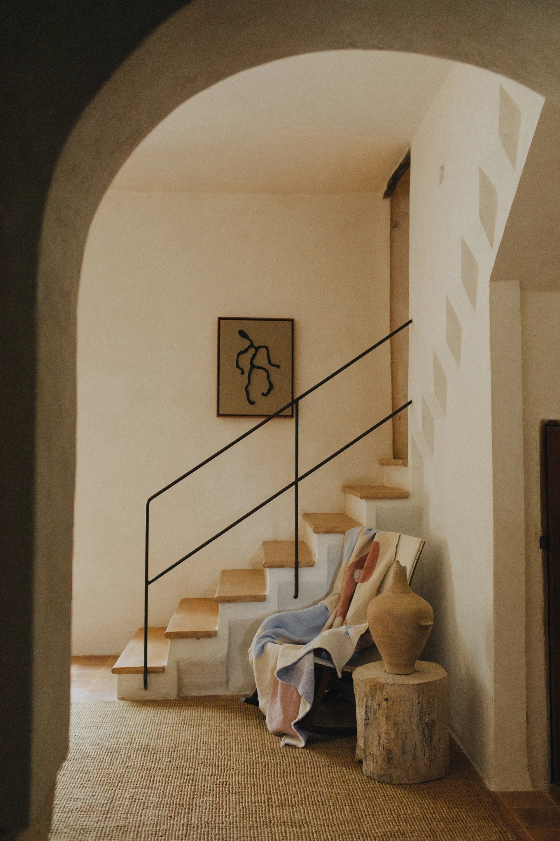 Picnic bomuldstæppe 130x220 cm, Beige Layered