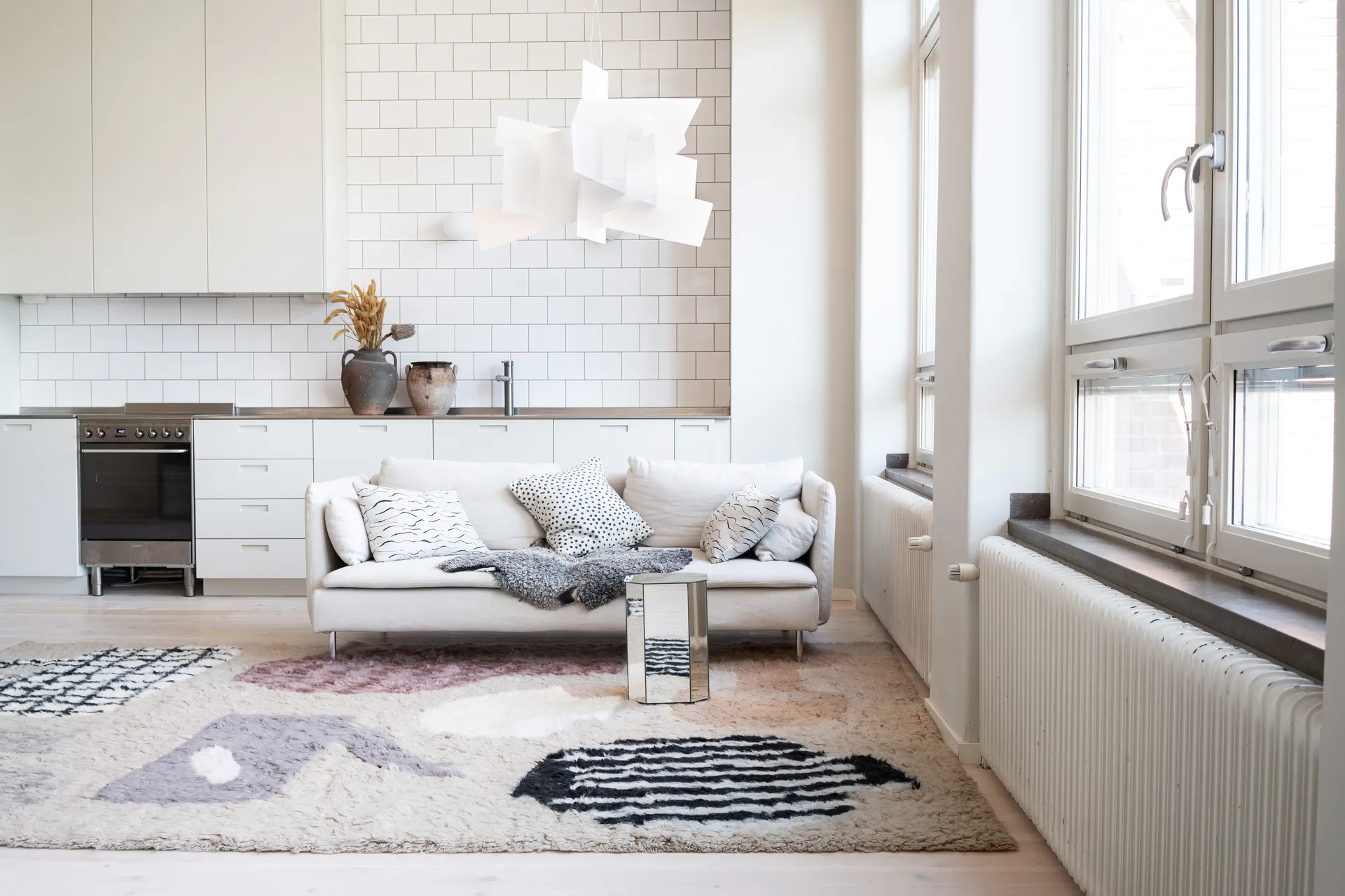 Picnic uldtæppe, Beige, 250x350 cm Layered