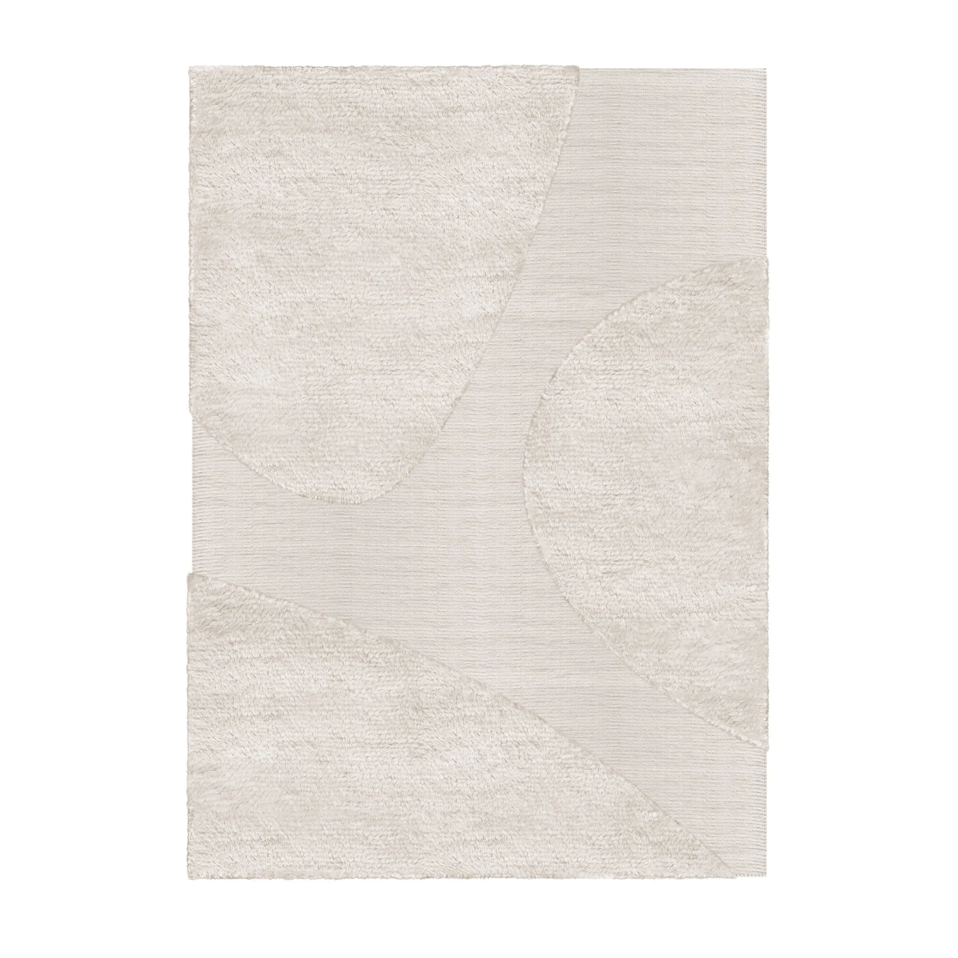 Punja plasma uldtæppe 250x350 cm, Offwhite Layered