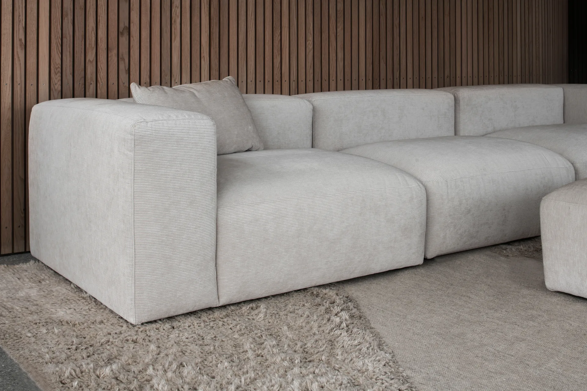 Punja plasma uldtæppe 250x350 cm, Sand melange Layered