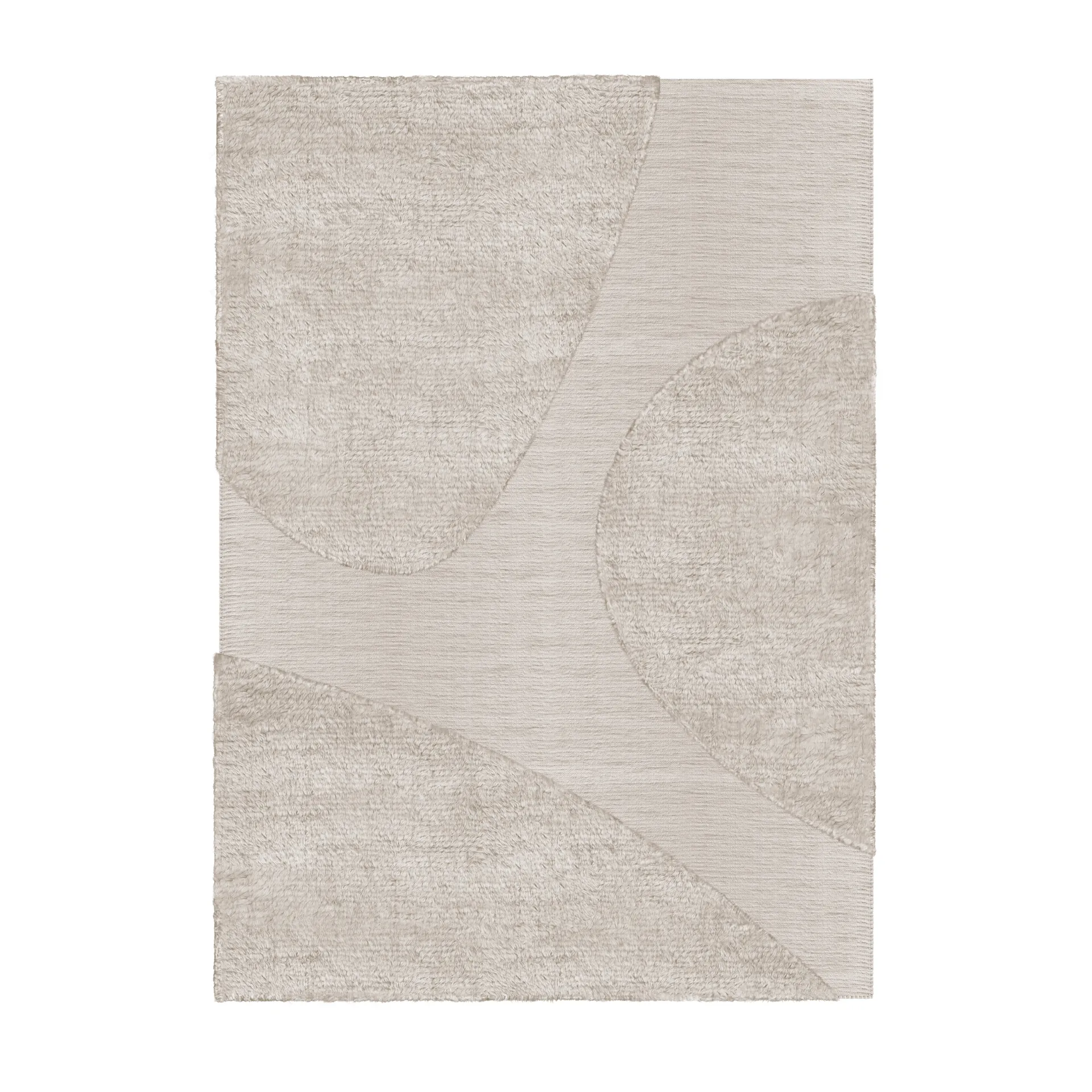 Punja plasma uldtæppe 300x400 cm, Sand melange Layered