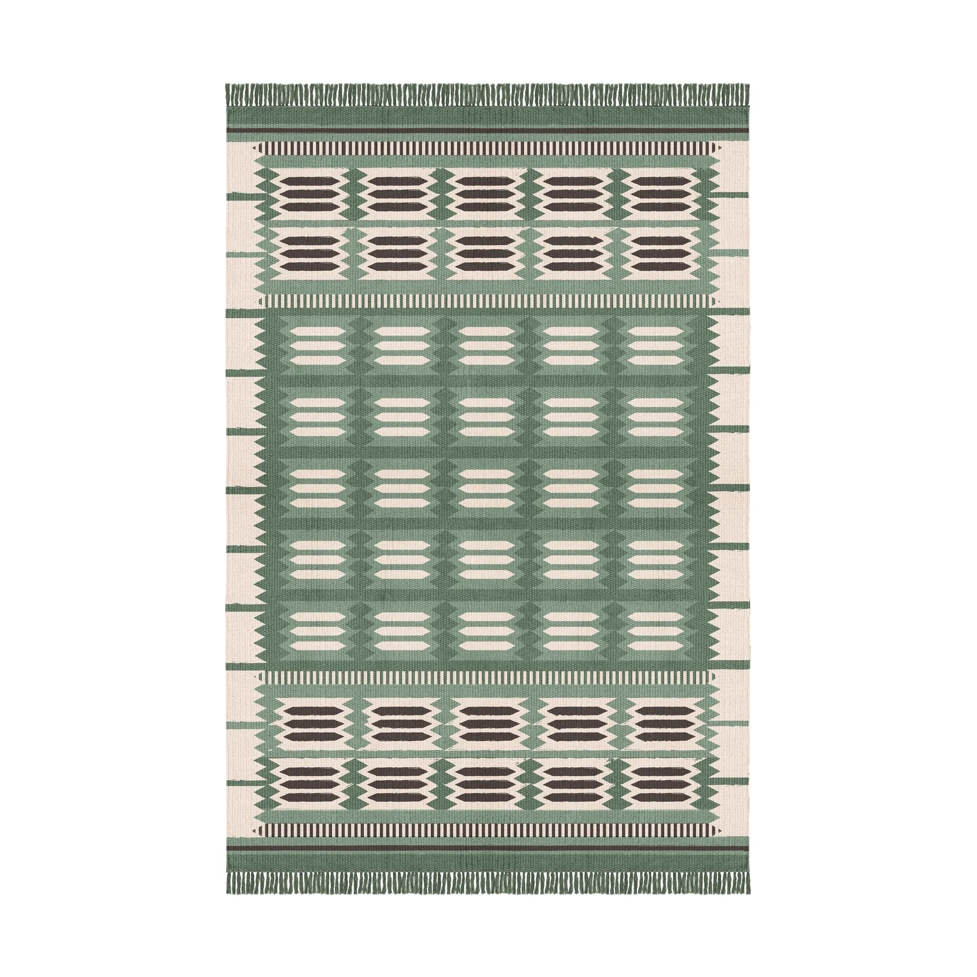 Röllakan Hilma uldtæppe, Fern, 200x300 cm Layered