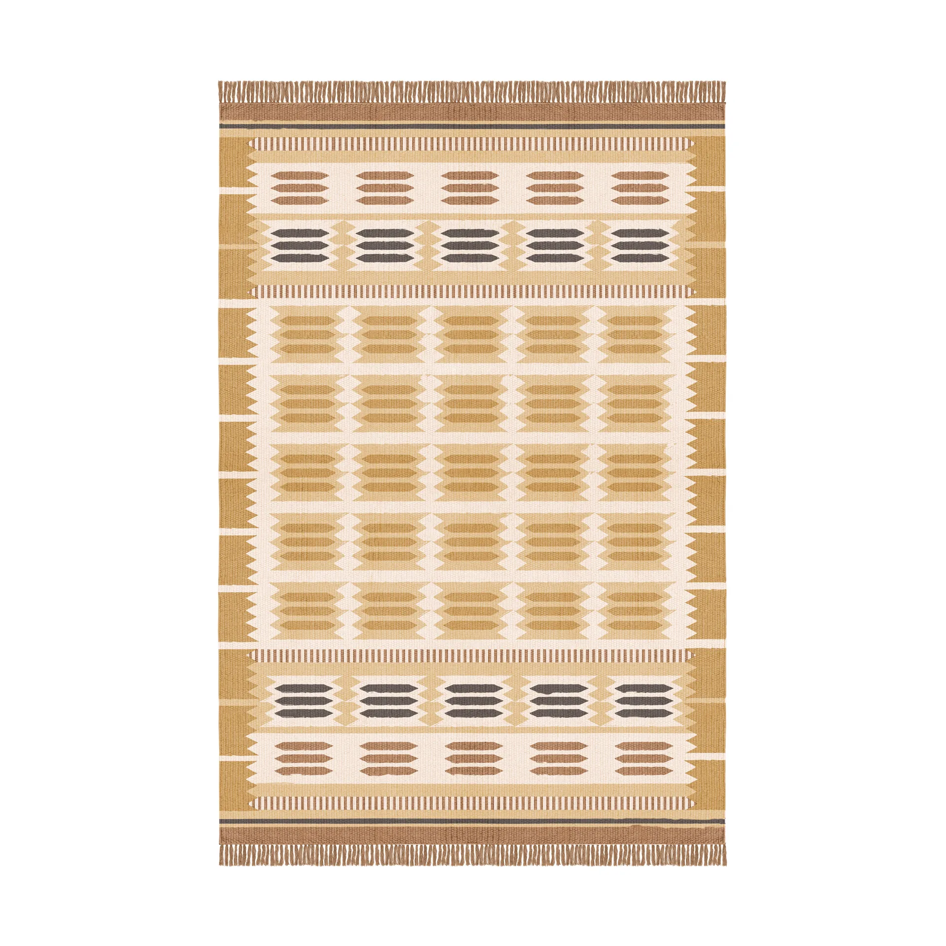 Röllakan Hilma uldtæppe, Marigold, 180x270 cm Layered