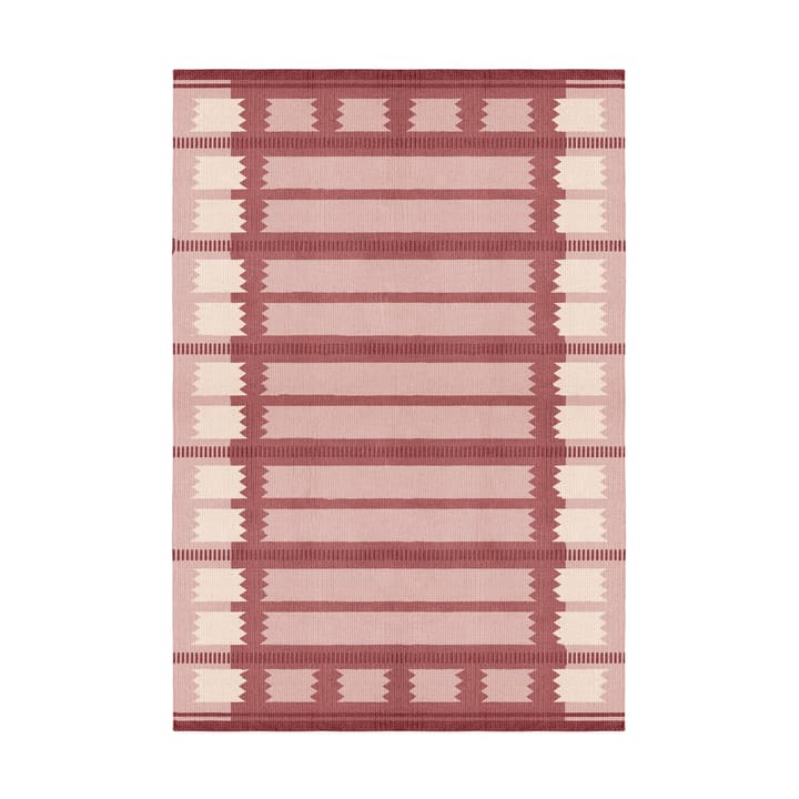 Röllakan Iris uldtæppe - Rasberry, 250x350 cm - Layered