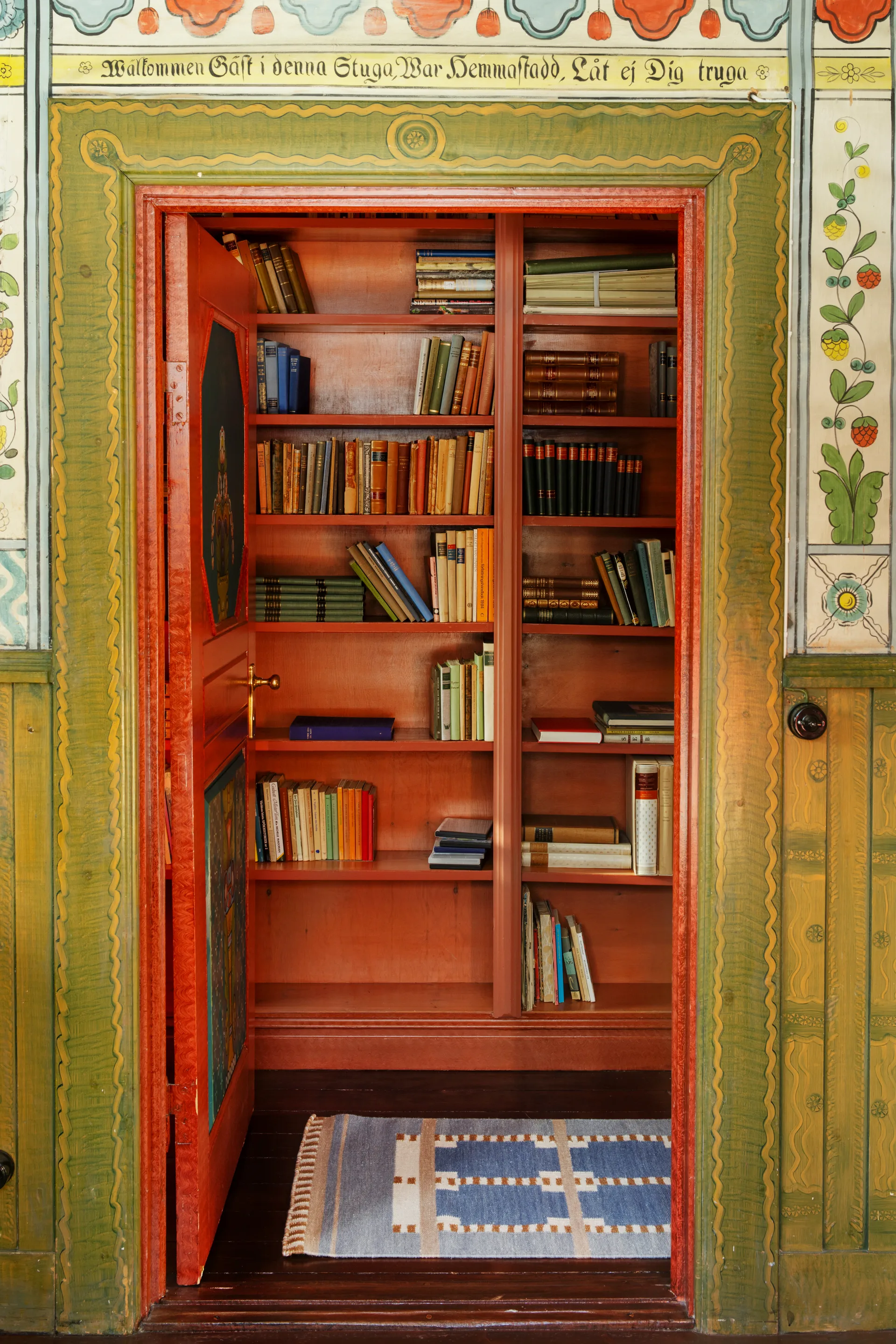 Röllakan Ruth Gangtæppe, Summer sky, 75x240 cm Layered