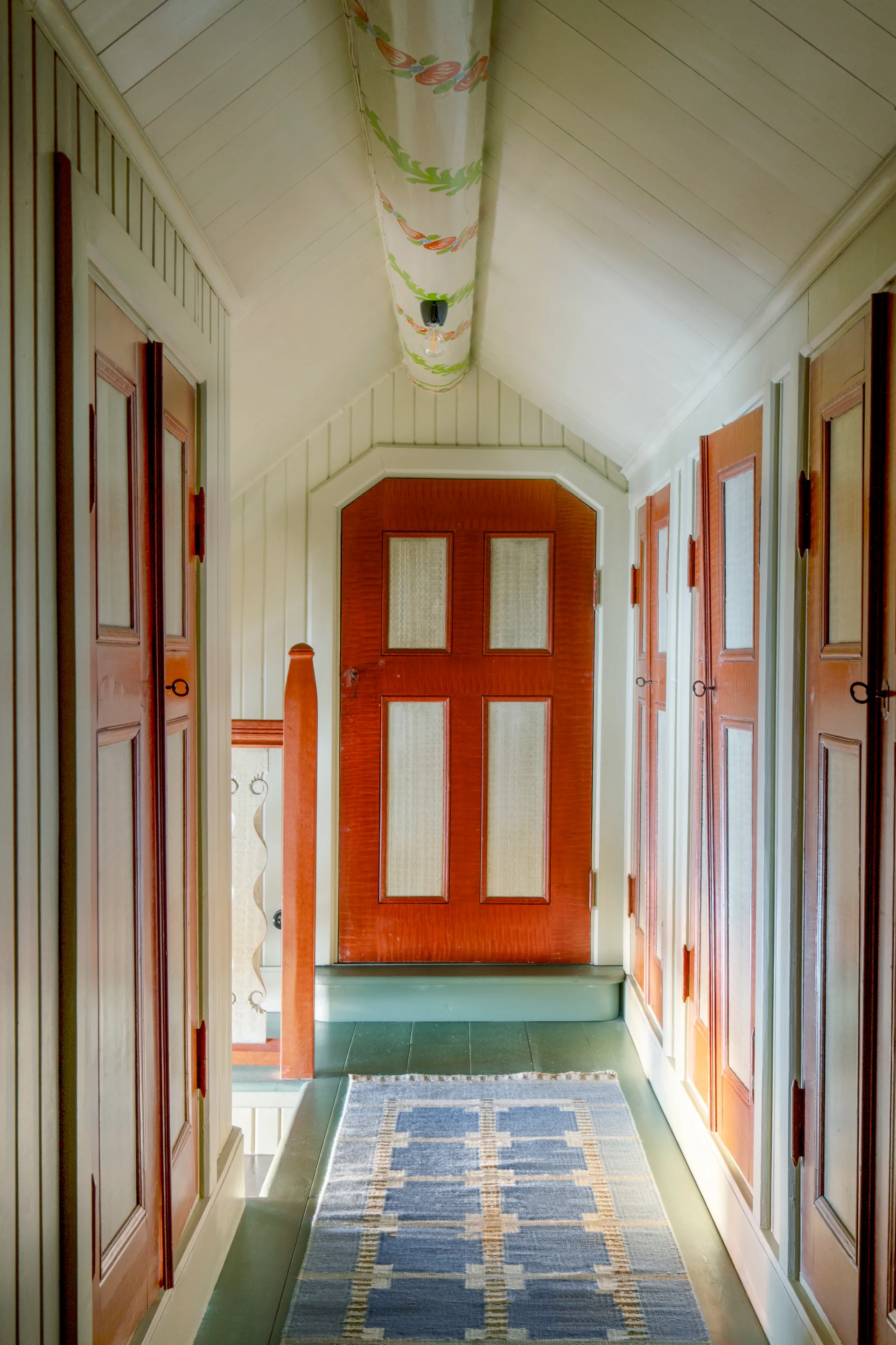 Röllakan Ruth Gangtæppe, Summer sky, 75x240 cm Layered