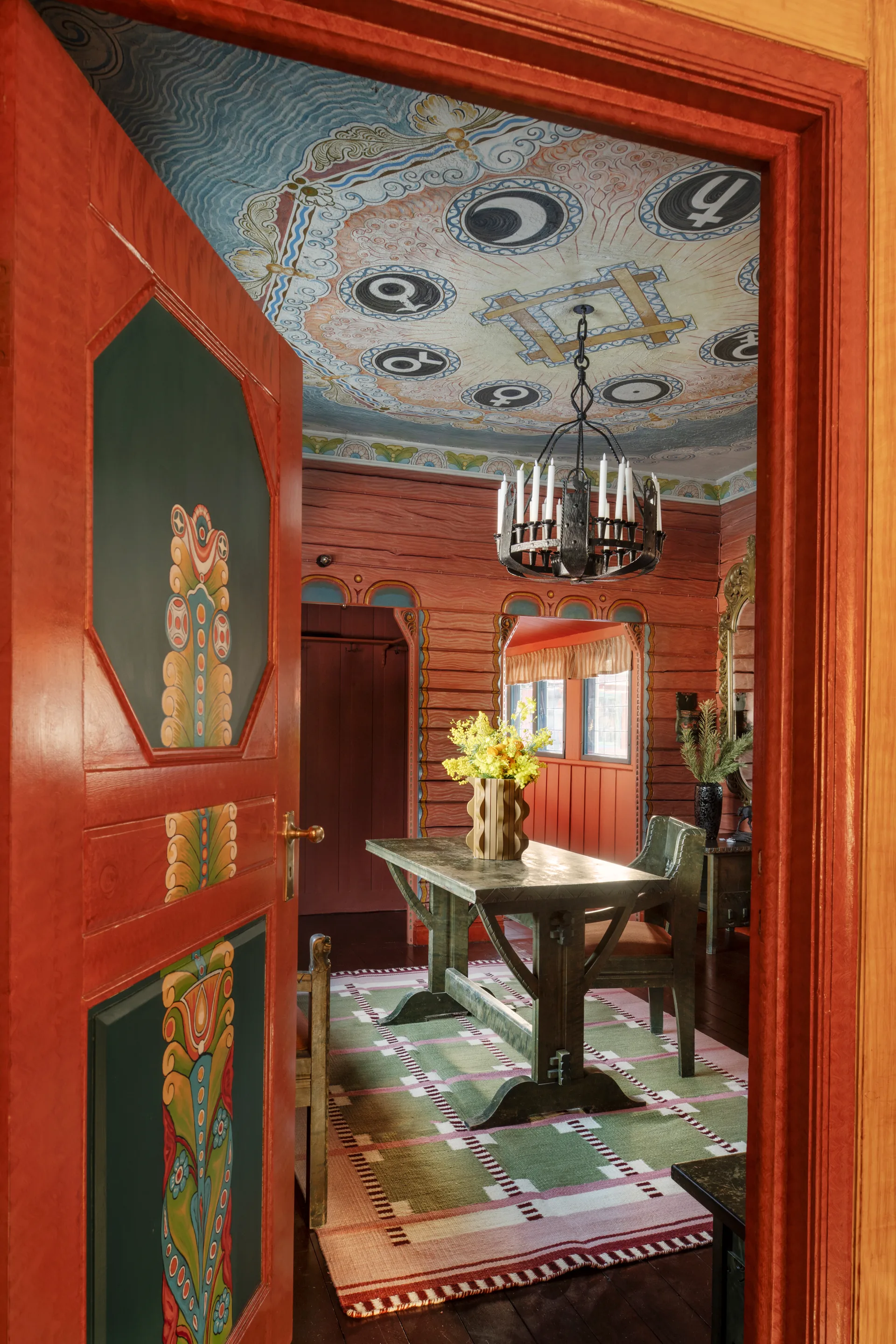 Röllakan Ruth uldtæppe, Spring grass, 200x300 cm Layered