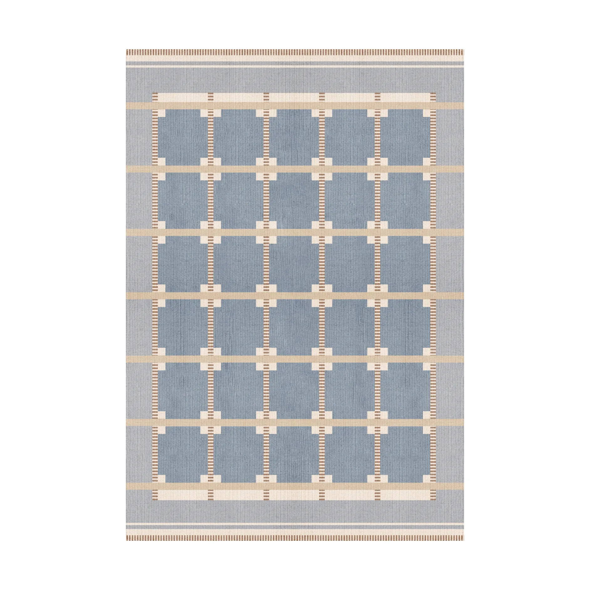 Röllakan Ruth uldtæppe, Summer sky, 180x270 cm Layered