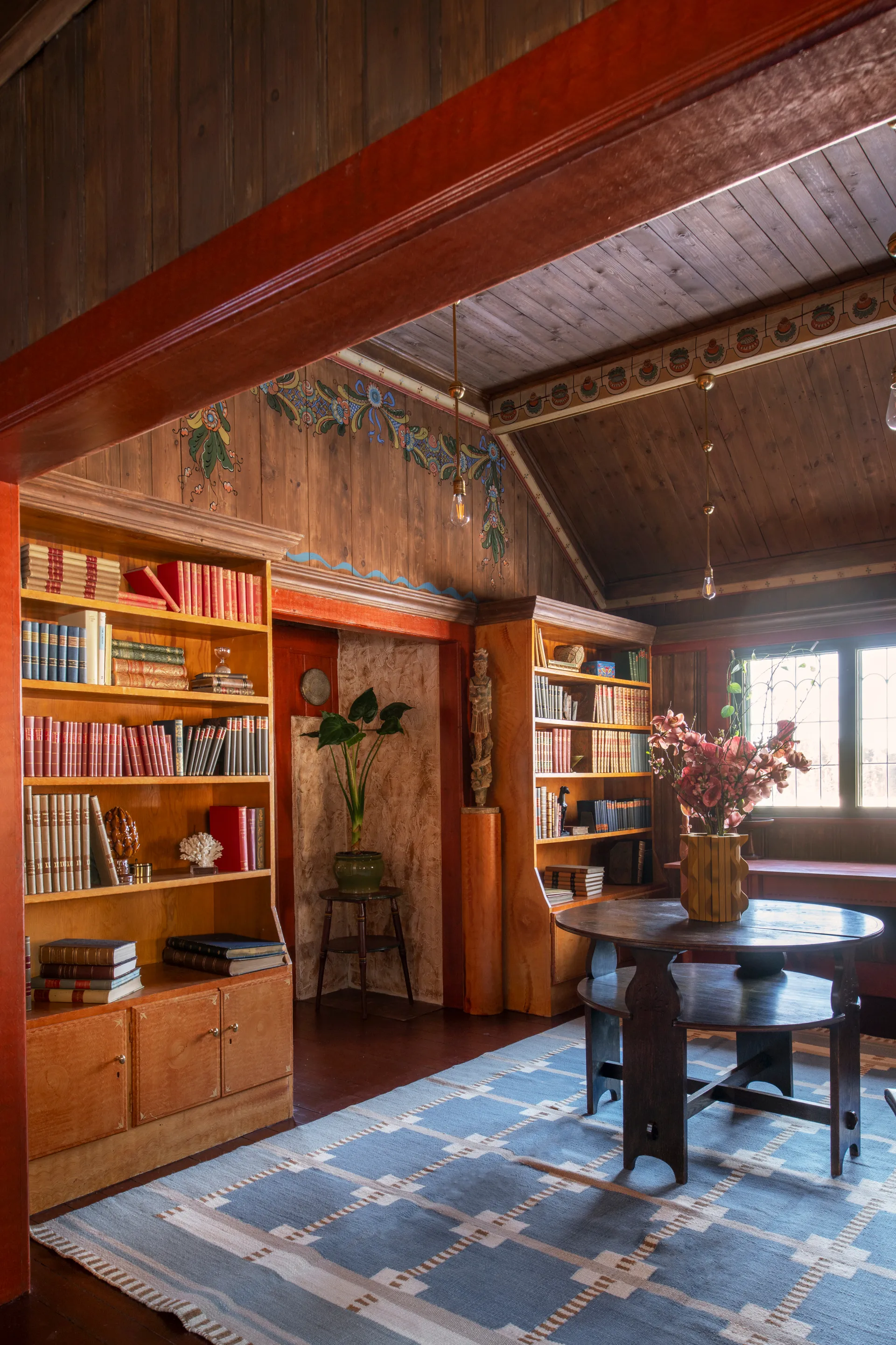 Röllakan Ruth uldtæppe, Summer sky, 250x350 cm Layered