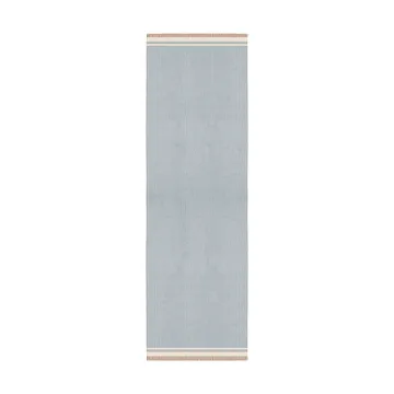 Röllakan Solid uldtæppe - Sky blue, 75x240 cm - Layered