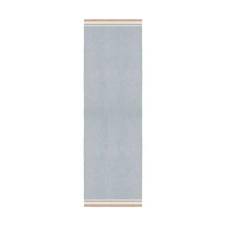 Röllakan Solid uldtæppe - Sky blue, 75x240 cm - Layered