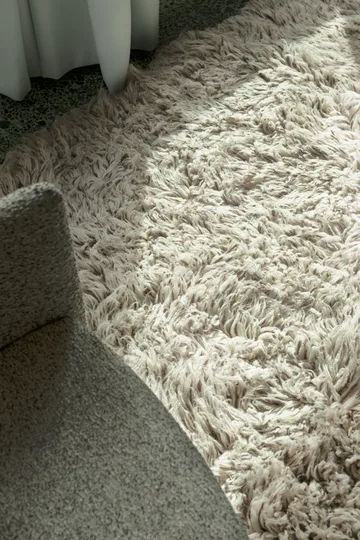 Shaggy tæppe 200x300 cm - Bone White - Layered
