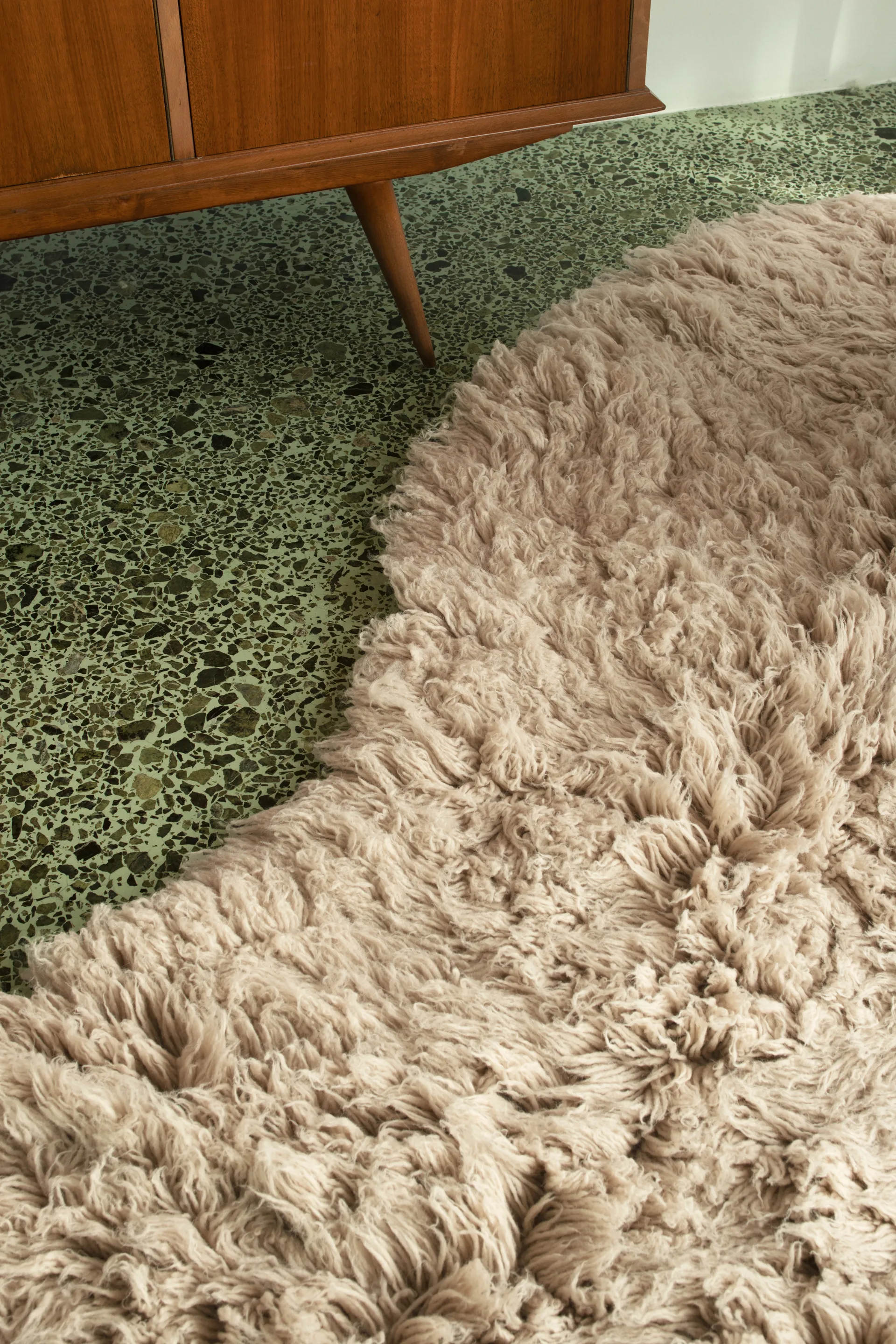 Shaggy tæppe 200x300 cm, Oatmeal Layered