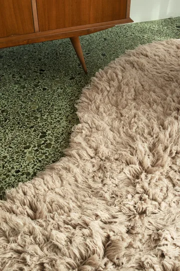 Shaggy tæppe 300x400 cm - Oatmeal - Layered