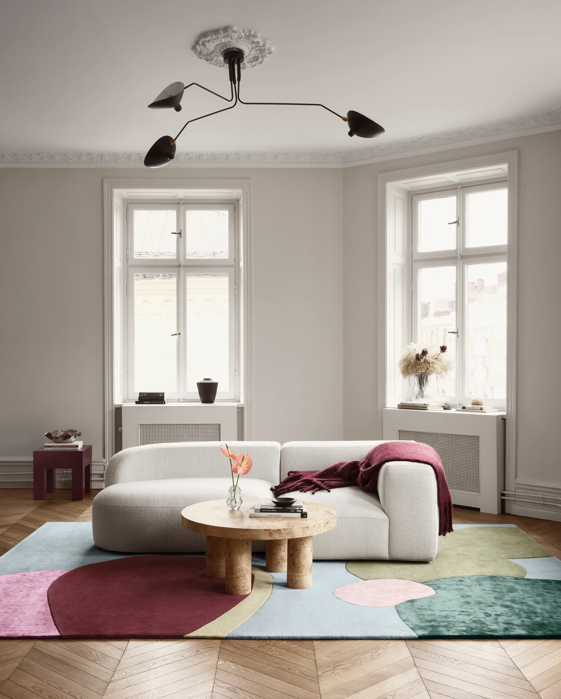 Sleeping Flower uldtæppe, 200x300 cm Layered