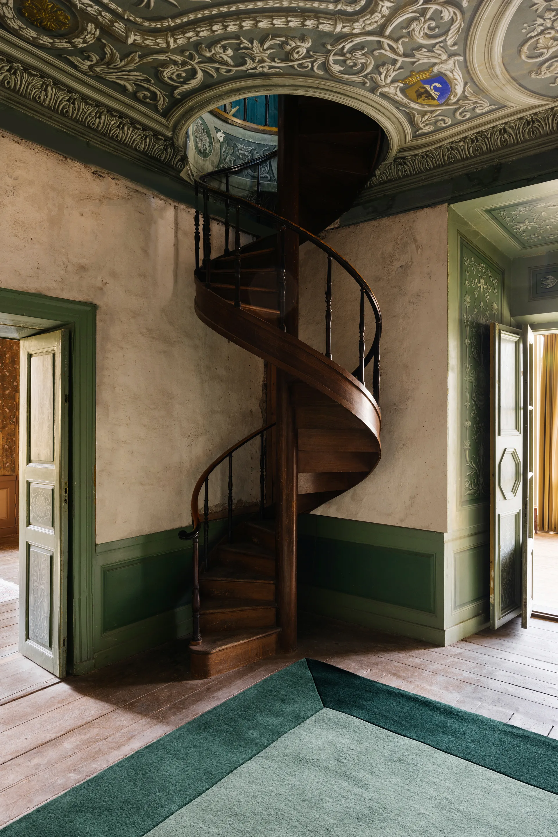 Teklan boks uldtæppe, Greens, 200x300 cm Layered