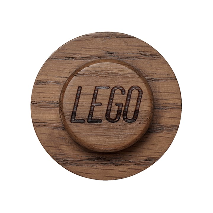 LEGO knagerække træ sæt, Mørkbejdset eg Lego