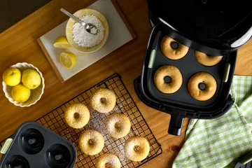 Lékué Air fryer doughnutsform 4 stk - Grey - Lékué