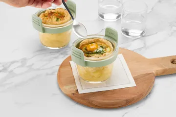 Lékué Air fryer glasbæger mini 4-pak - Transparent - Lékué