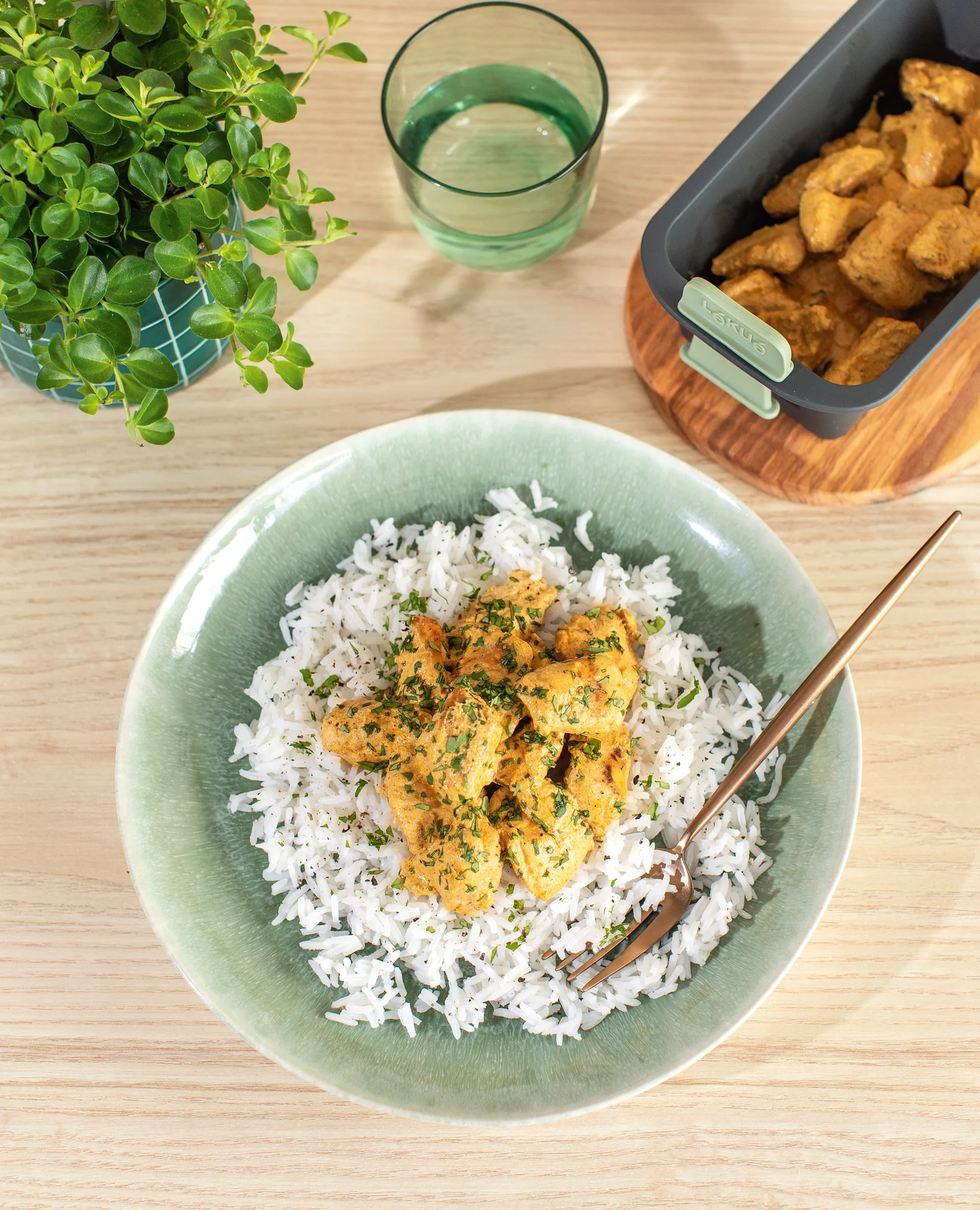 Lékué Air fryer rektangulær kurv, Grey Lékué