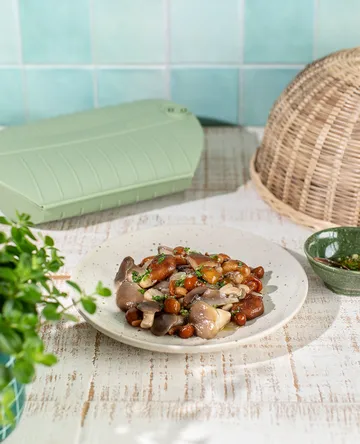 Lékué dampkoger - Grøn, med bakke, 4-pak - Lékué