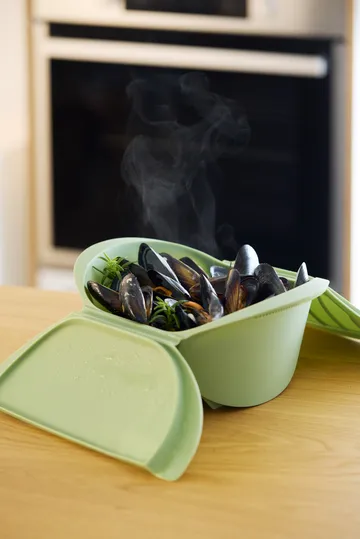 Lékué dampkoger - Grøn, stor, 2-pak - Lékué