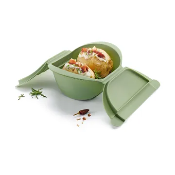 Lékué dampkoger - Grøn, stor, 4-pak - Lékué